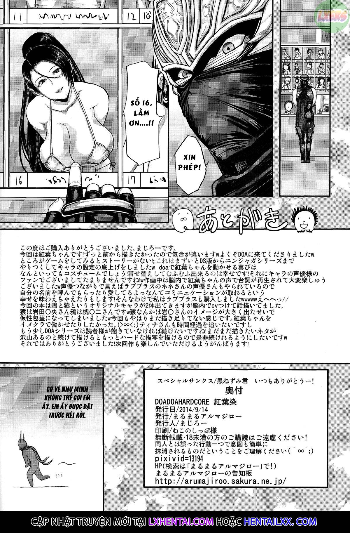 Xem ảnh 52 trong truyện hentai DOA DOA HARD CORE - Staining Momiji - One Shot - Truyenhentai18.net