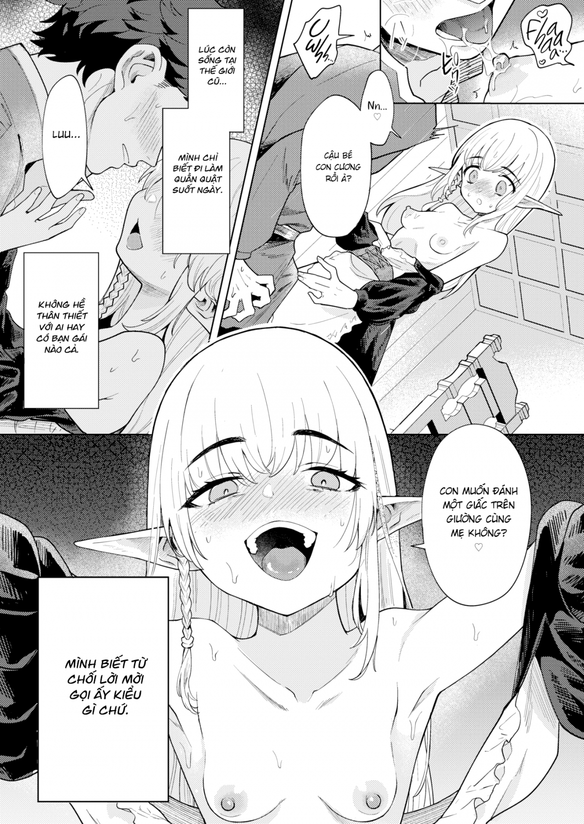 Xem ảnh 12 trong truyện hentai My Elven Foster Mom Loves Me So Much That She Won't Let Me Go On Adventures - One Shot - truyenhentai18.pro