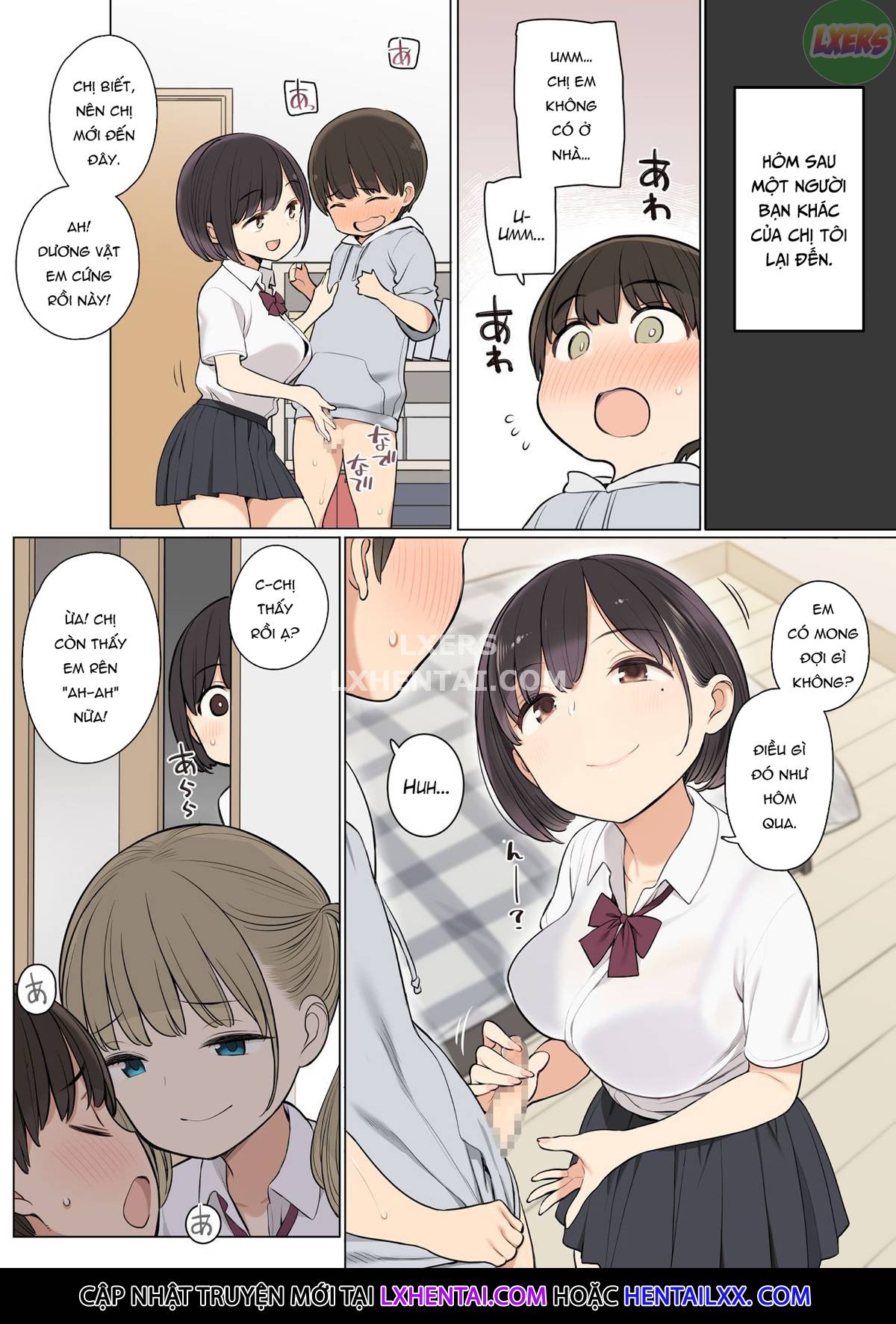 Xem ảnh 12 trong truyện hentai My Older Sister’s Friends Are Nothing But Lewd Girls - One Shot - truyenhentai18.pro