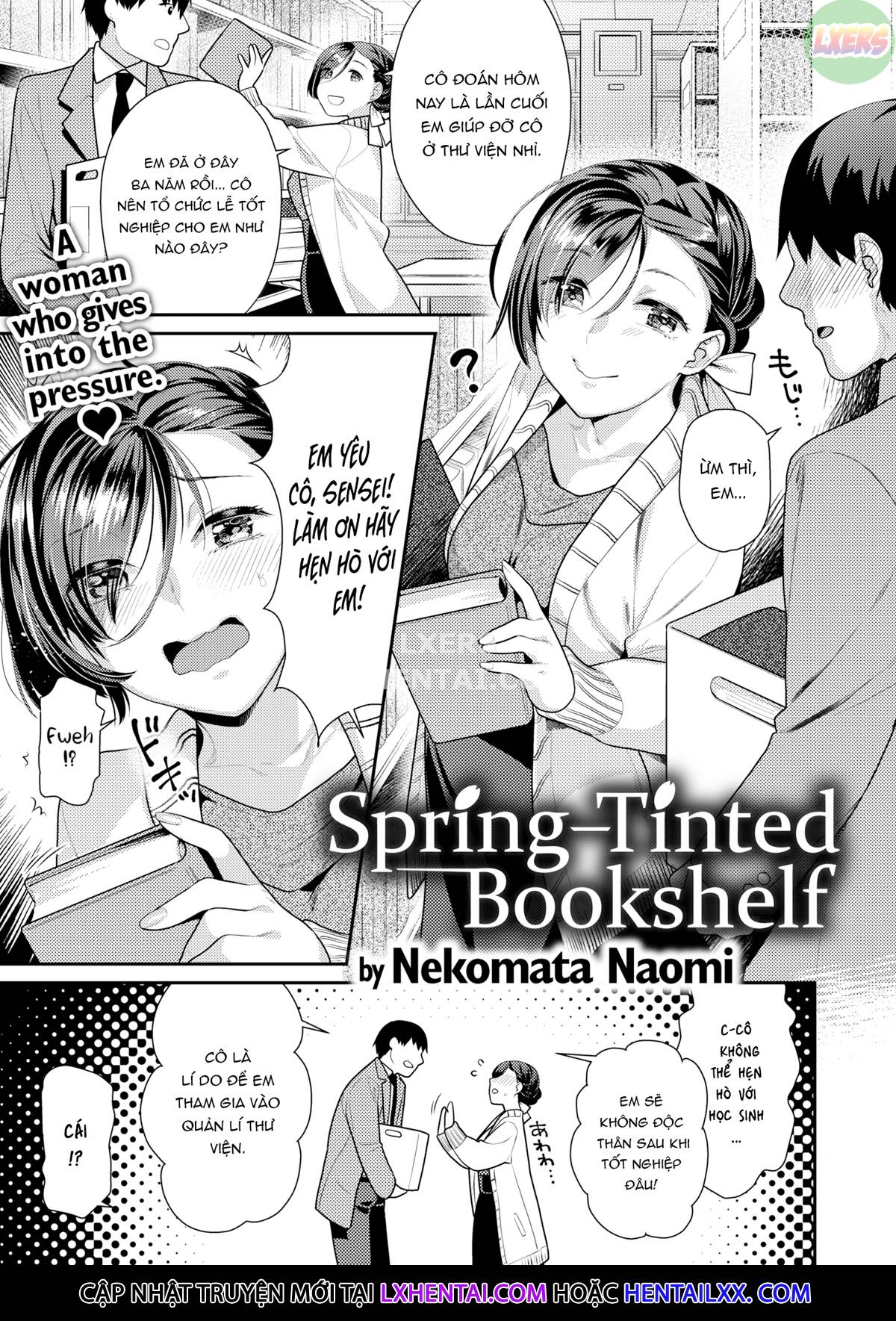 Xem ảnh 4 trong truyện hentai Spring-Tinted Bookshelf - One Shot - truyenhentai18.pro